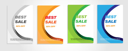 Set of colorful sale banners for your business. Vector illustrationのイラスト素材