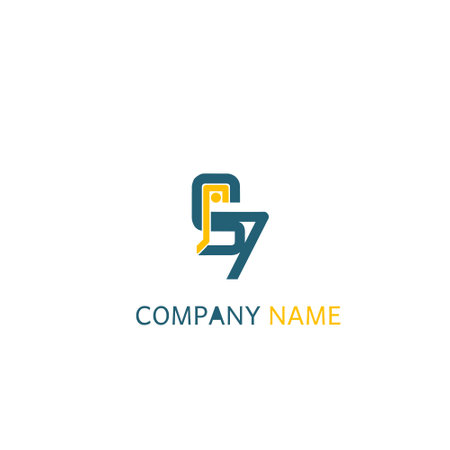 Initial Letter PQ Logo Template Design Vector, Graphic Alphabet Symbol for Corporate Business Identityのイラスト素材