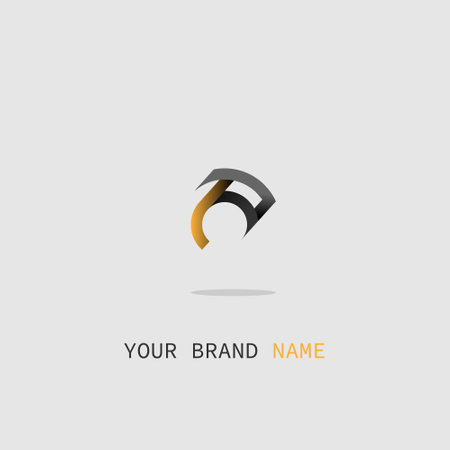 company logo icon element template black gold black white alphabet letter c vectorのイラスト素材