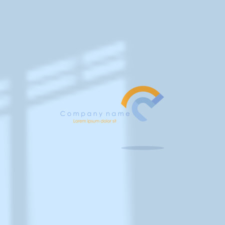 Vector illustration of abstract background with shadow and copy space for text.