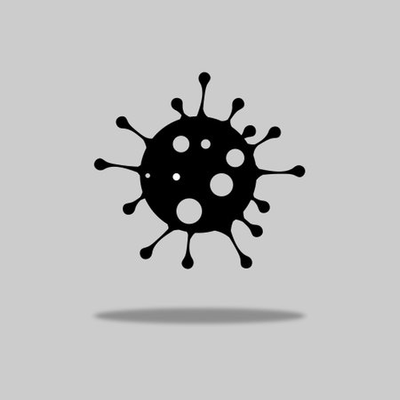 Coronavirus icon. Covid-19 vector illustration.のイラスト素材