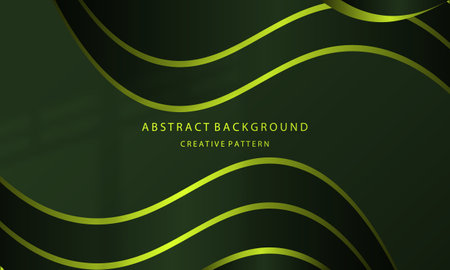 Abstract background with green wavy lines. Vector illustration eps10のイラスト素材