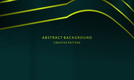Abstract dark green background with lines. Vector illustration for your design.のイラスト素材