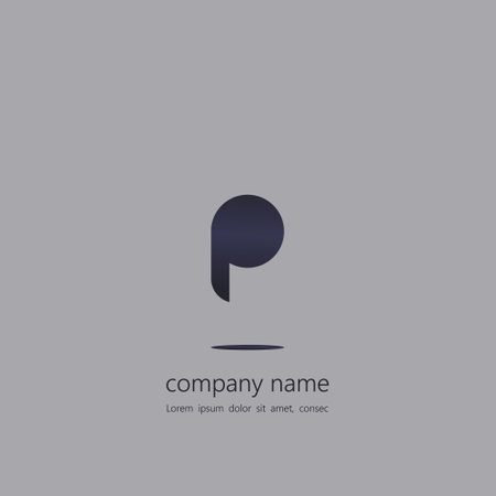 Letter P logo icon design template elements. Suitable for any application or corporate identity.のイラスト素材