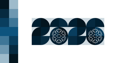 Happy New Year 2026. Greeting card. Vector illustration.のイラスト素材