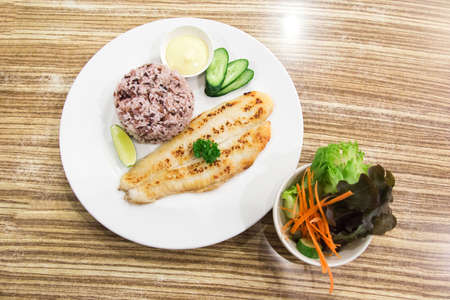 rice and fishの写真素材