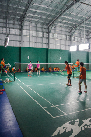 Badminton Stadium Standard Badminton tournamentのeditorial素材