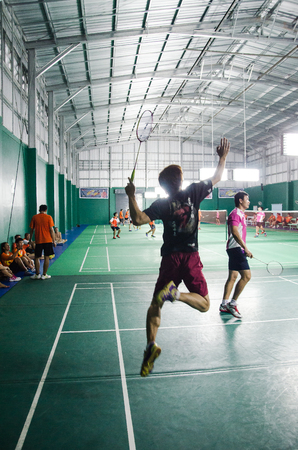 Badminton Stadium Standard Badminton tournamentのeditorial素材