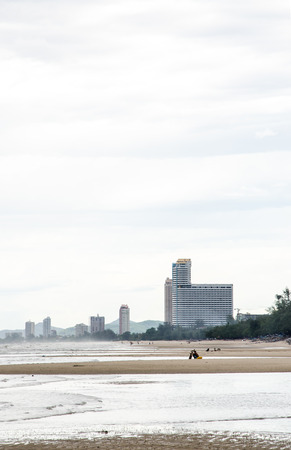 Seaside town in phetchaburi thailandの写真素材