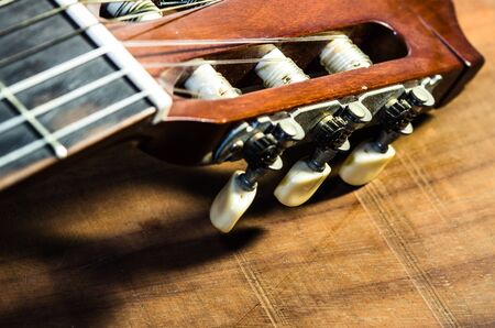 Detail of a classic guitar