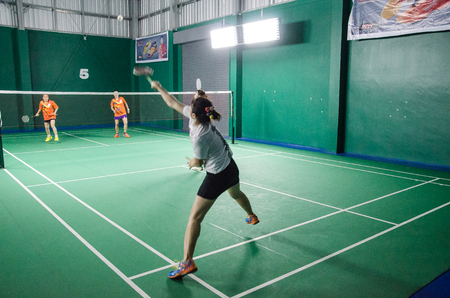 Badminton Stadium Standard Badminton tournamentのeditorial素材