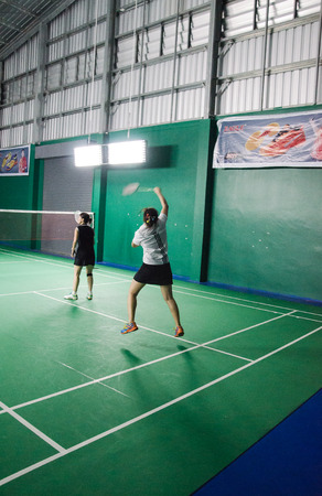 Badminton Stadium Standard Badminton tournamentのeditorial素材