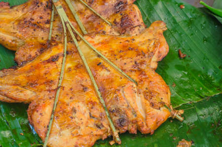 grilled Chicken in Thailand Soft-focus imageの写真素材