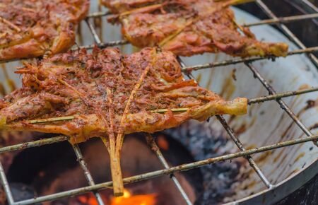 grilled Chicken in Thailand Soft-focus imageの写真素材