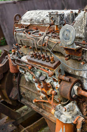 Abandoned old tin mining equipmentの写真素材