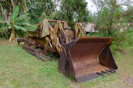 Abandoned old tin mining equipment