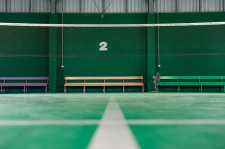 badminton court standard form for competitionの写真素材