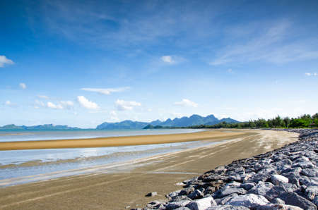 The scenery of the sea and the sky on a clear dayの写真素材