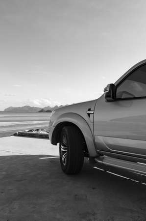 Pranburi, Thailand 30 May 2022 suvs touring on a vacation to the beach in southern Thailandのeditorial素材