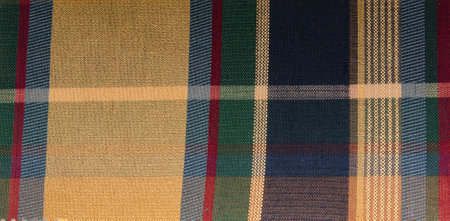 Colorful cotton and linen textile patterns, high resolution image.