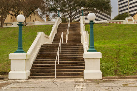 Staircases from downtown Corpus Christi, Texas to Uptown Corpus Christi, TXのeditorial素材