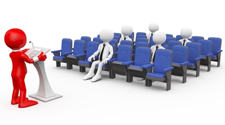 3D human lecturingの写真素材