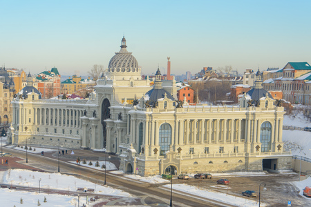 Kazan, Russia - 23.02.2016: Farmers' Palace - Ministry of Environment and Agriculture.のeditorial素材