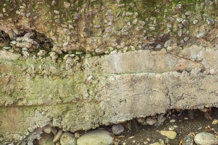 damaged wallの写真素材