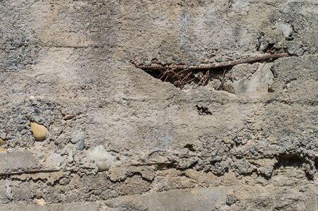 damaged wallの写真素材