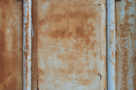 rusty metal plateの写真素材