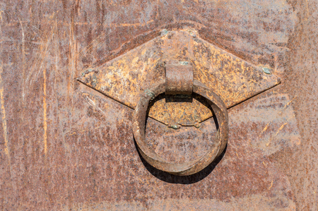 rusty metal plateの写真素材