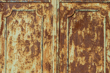 rusty metal plateの写真素材