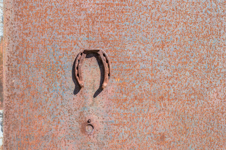 rusty metal plateの写真素材