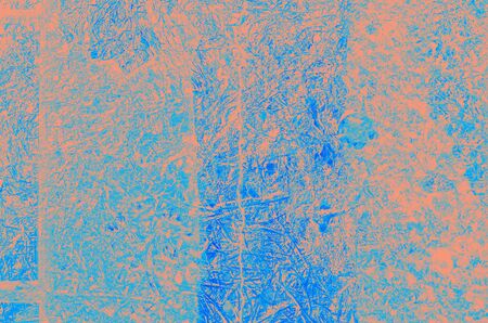 abstract coral and blue color texture background with copy space for design.
