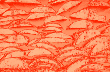 abstract live coral color background for design.の写真素材