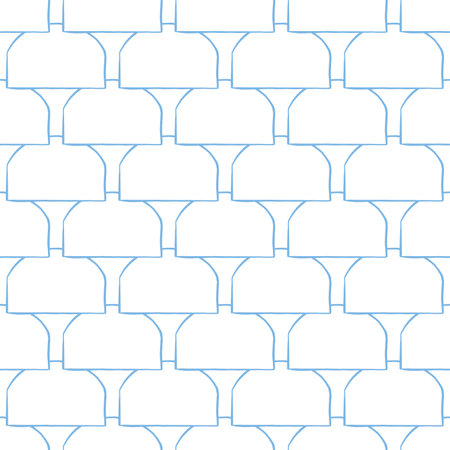 Vector seamless pattern, texture background. Hand drawn and blue, white coloredのイラスト素材