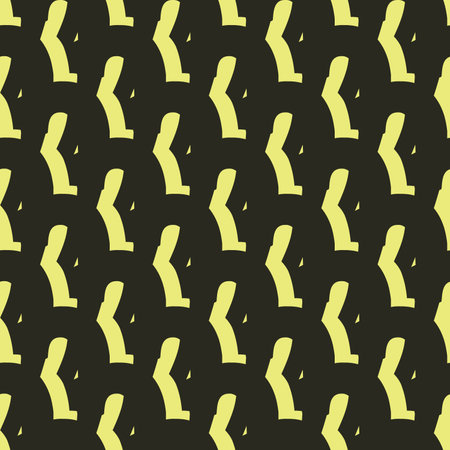 Vector seamless pattern, texture background. Hand drawn, black and yellow colors.のイラスト素材