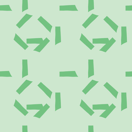 Vector seamless pattern, texture background. Hand drawn and green colors.のイラスト素材