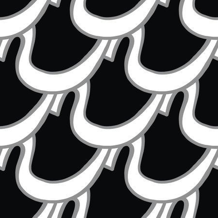 Vector seamless texture background pattern. Hand drawn, black, gray and white colors.のイラスト素材