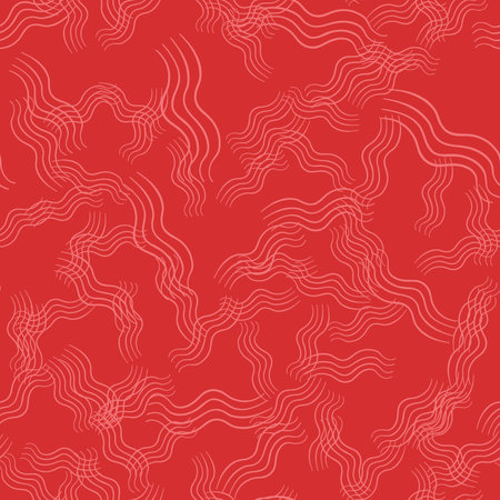 Vector seamless texture background pattern. Hand drawn and red colors.のイラスト素材