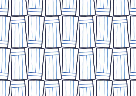 Vector texture background, seamless pattern. Hand drawn, blue and white colors.
