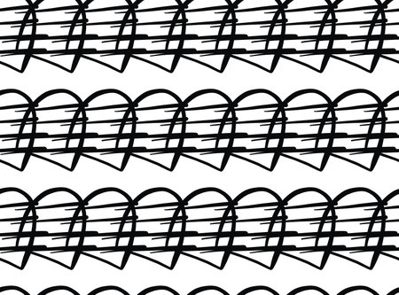 Vector texture background, seamless pattern. Hand drawn, black and white colors.のイラスト素材