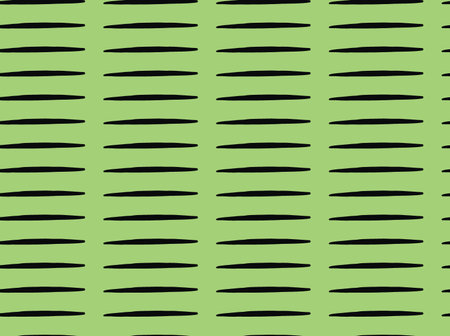 Vector texture background, seamless pattern. Hand drawn, green and black colors.のイラスト素材