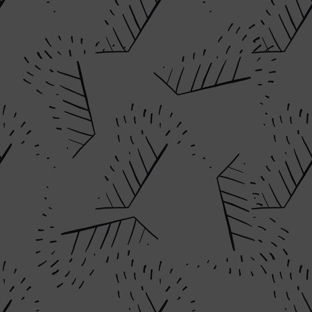 Vector seamless texture background pattern. Hand drawn, grey and black colors.のイラスト素材