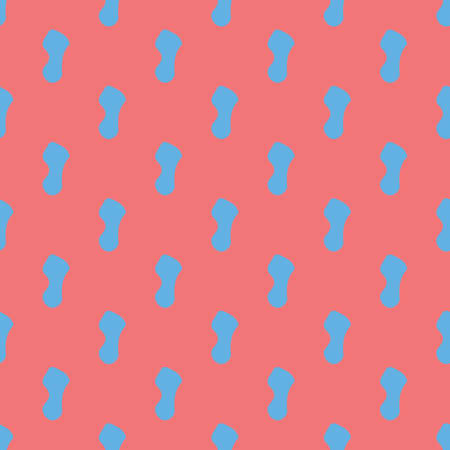 Vector seamless texture background pattern. Hand drawn, red and blue colors.のイラスト素材