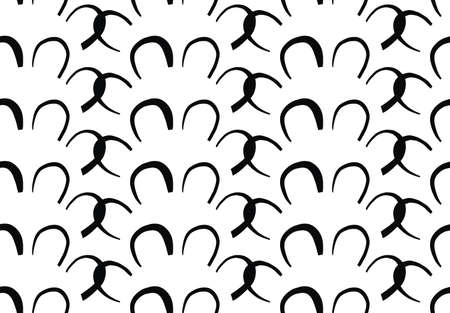 Vector texture background, seamless pattern. Hand drawn, black and white colors.のイラスト素材