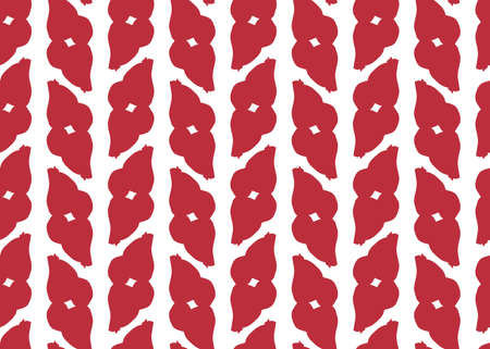 Vector texture background, seamless pattern. Hand drawn, red and white colors.