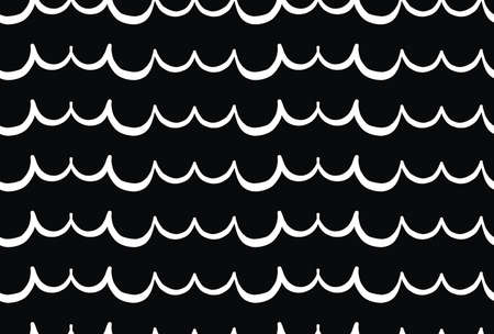 Vector texture background, seamless pattern. Hand drawn, black and white colors.のイラスト素材