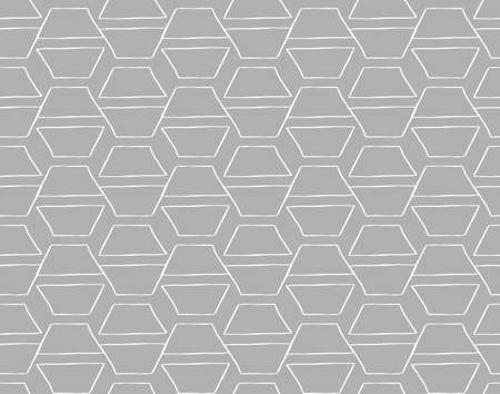 Vector texture background, seamless pattern. Hand drawn, grey and white colors.のイラスト素材