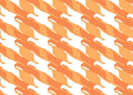 Vector texture background, seamless pattern. Hand drawn, orange and white colors.